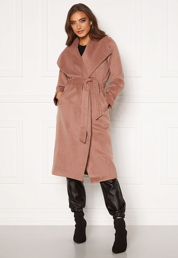 Moa Mattsson X Bubbleroom Pointy collar coat Brown