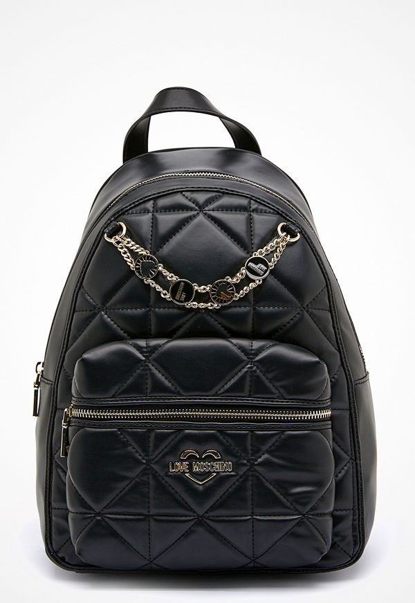 Love Moschino svart ryggsäck Jewel Strap Bag 000 Black