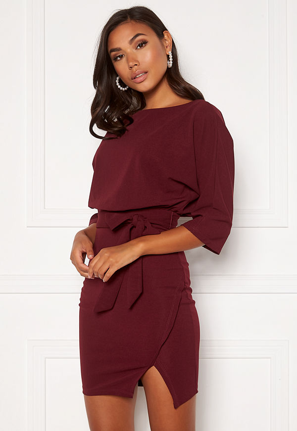 Bubbleroom Lorna dress Wine-red