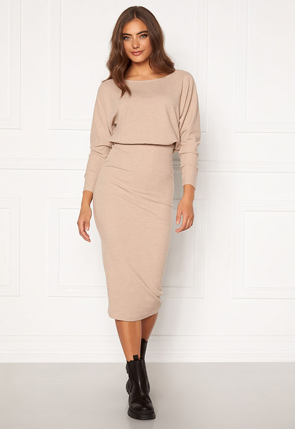 Bubbleroom Brise midi dress Beige