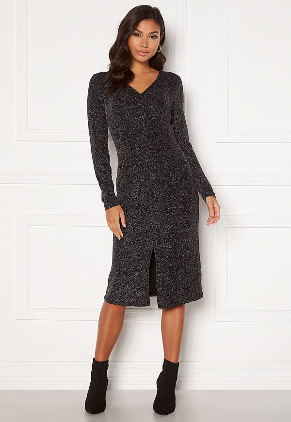 Vila Shinni L/S Glitter Lurex Dress - Klänningar online 