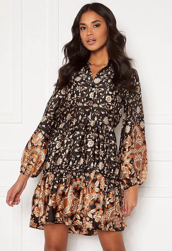 Object Karin Deirdre L/S Dress Sky Captain AOP
