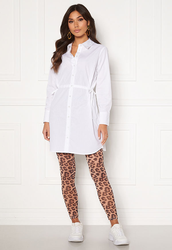 Pieces Mika HW Mesh Leggings D2D Black AOP Leo