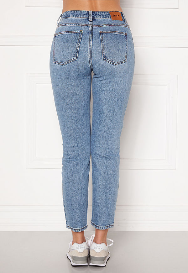 Only Emily Life HW ST Ankle Medium Blue Denim