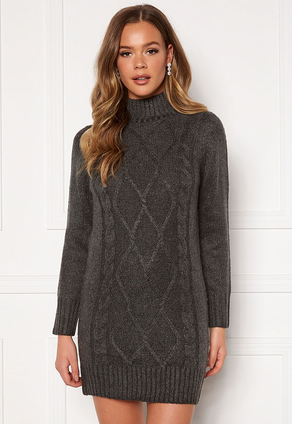 Happy Holly Arabella sweater dress Grey melange