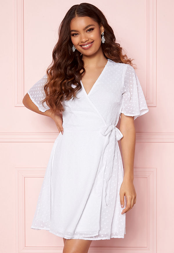Bubbleroom Scarlette dotted dress White