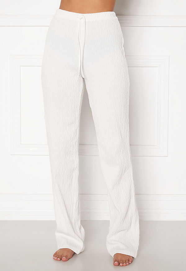 Bubbleroom Lynne soft pyjama pants White