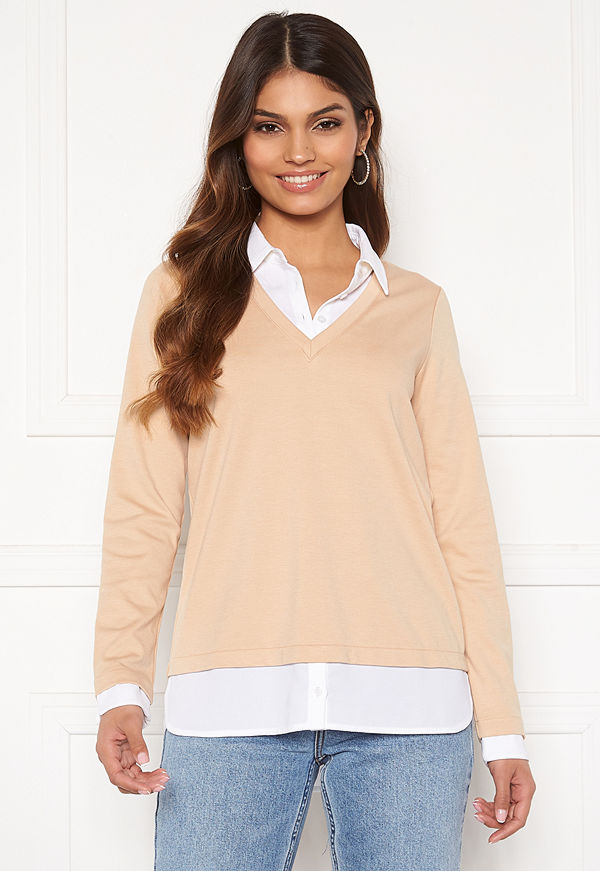 Happy Holly Kylie 2 in 1 top Beige