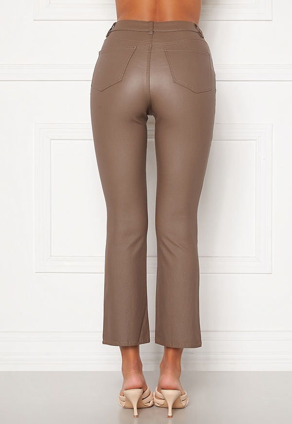 Object byxor Belle MW Coated Flared Pants