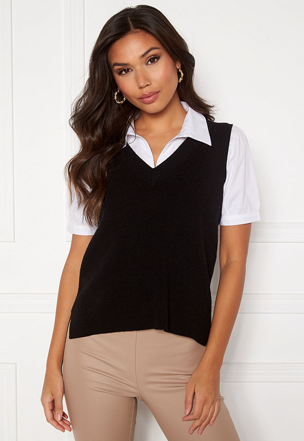 Vila Ril Knit Rib V-Neck Vest
