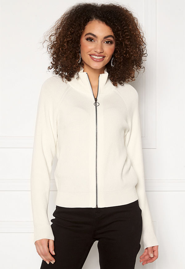 Object Collectors Item Divian L/S Zip Cardigan Gardenia