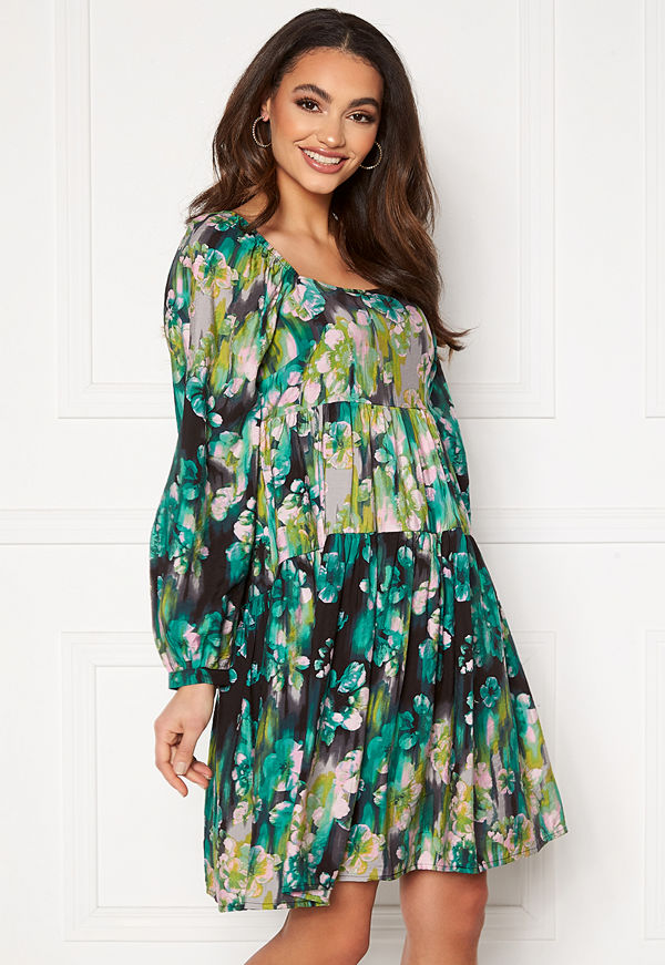 Vero Moda Nora L/S Dress Ash AOP:Nora