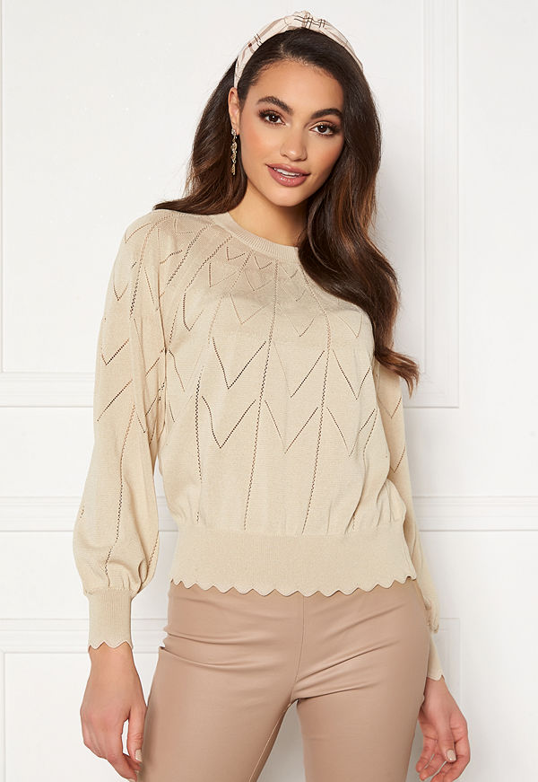 Object Noelle L/S Knit Pullover Sandshell