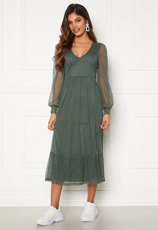 Happy Holly Elin mesh dress Green