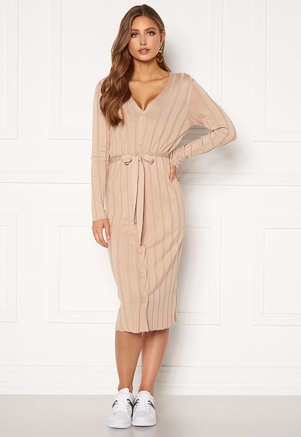 Happy Holly Anabelle long cardigan Beige