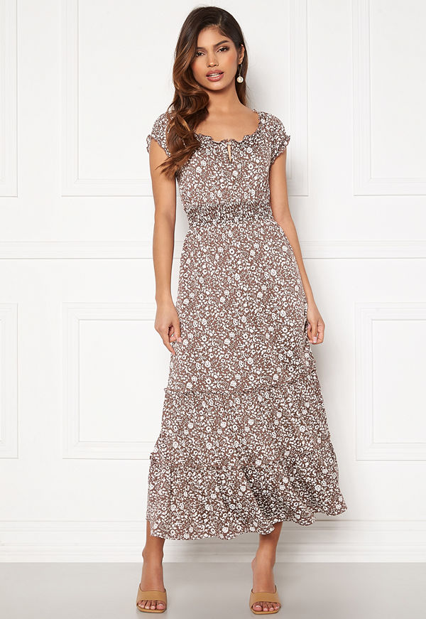 Happy Holly Jemma flounce dress Light lilac / Light beige