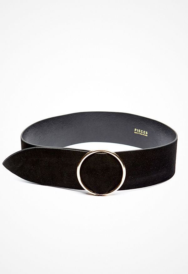 Pieces Docia Suede Waist Belt Black