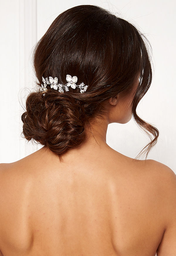 Ivory & Co smycke Peony Haircomb Silver