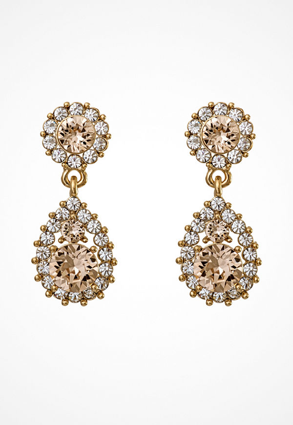 Lily and Rose örhängen Sofia Earrings Light Silk/Gold/pink