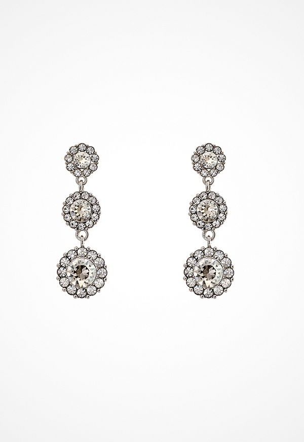 Lily and Rose örhängen Petite Sienna Earrings Crystal/silver