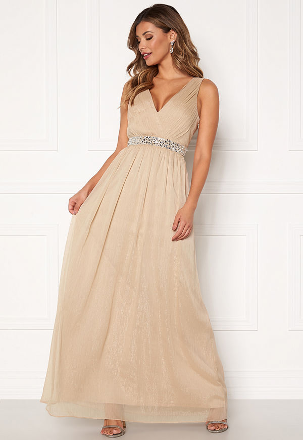Chiara Forthi Madelaide Sparkling Gown Champagne