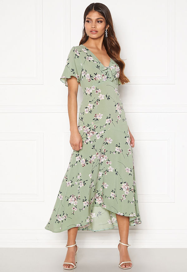 Happy Holly Therese dress Dusty green / Floral