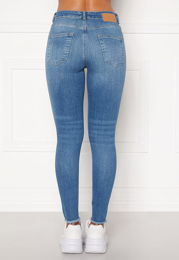 Pieces Delly Cropped Jeans Light blue denim