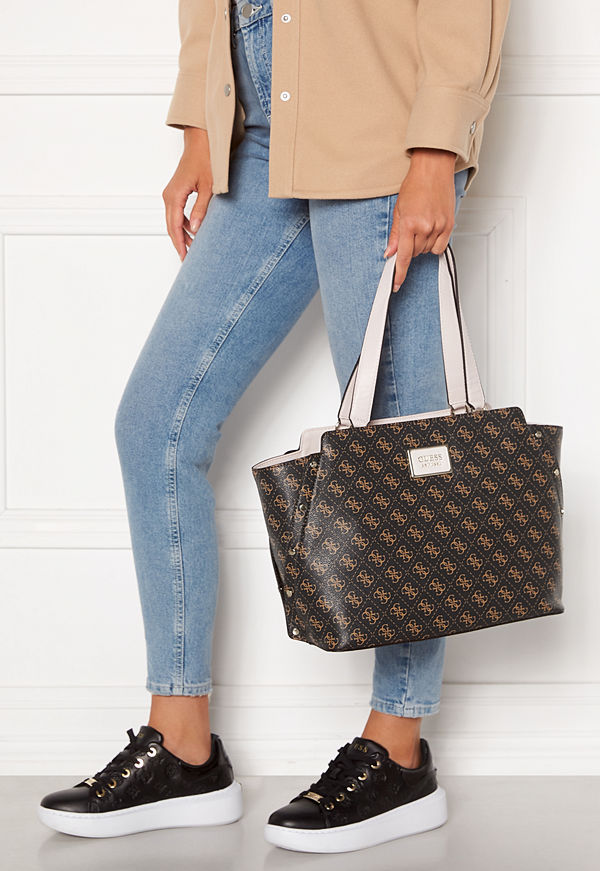 Guess Tyren Status Crossbody Brown Stone