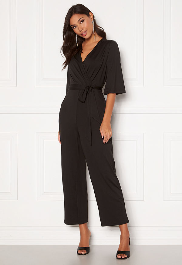 Happy Holly Simone kimono sleeve jumpsuit Black