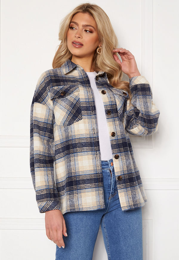 Rut & Circle Caroline Jacket Blue Check