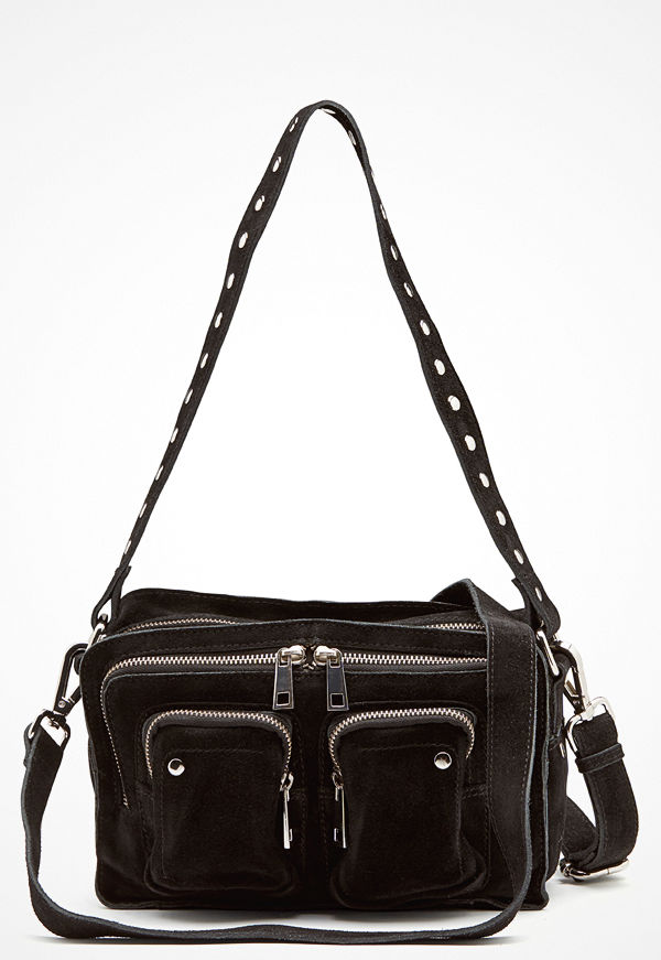 NuNoo svart axelväska Ellie new suede Black