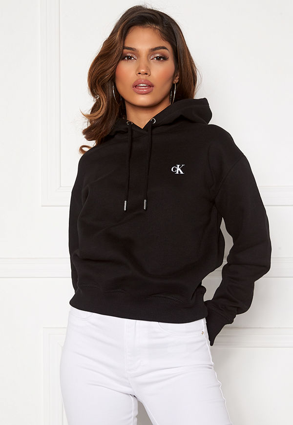 Calvin Klein Jeans CK Embroidery Hoodie BAE CK Black