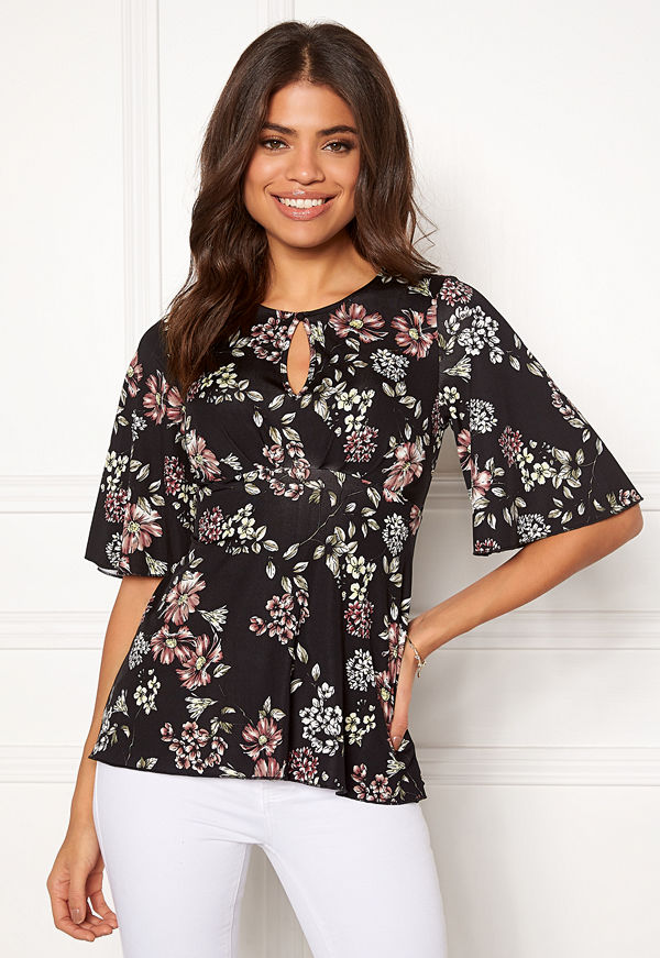 Happy Holly Clara top Black / Patterned