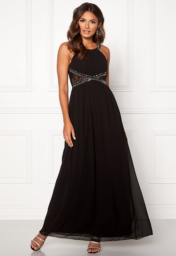 Little Mistress Eve Empire Dress Black