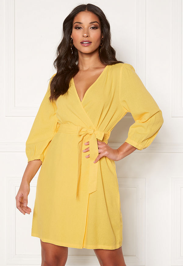 Vero Moda Helenmilo 3/4 Short Dress Banana Cream