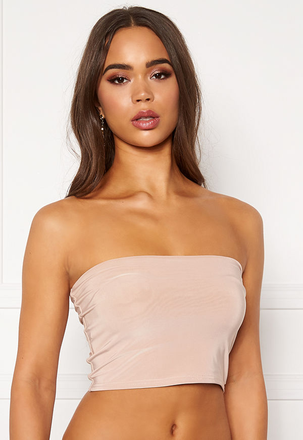 Goddiva Longline Bandeau Tube Latte