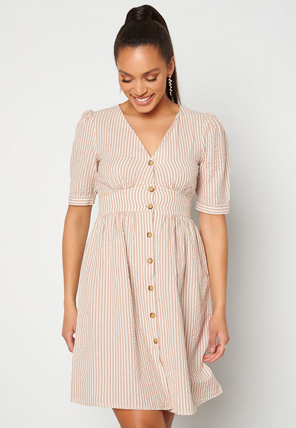 Pieces Tova Midi Dress Warm Taupe