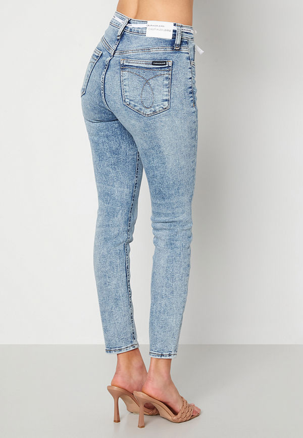 Calvin Klein Jeans High Rise Skinny Ankle 1AA Denim Light