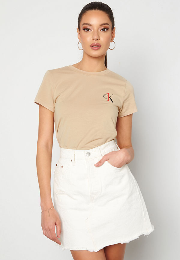 Calvin Klein S/S Crew Neck 0XG Charming Khaki