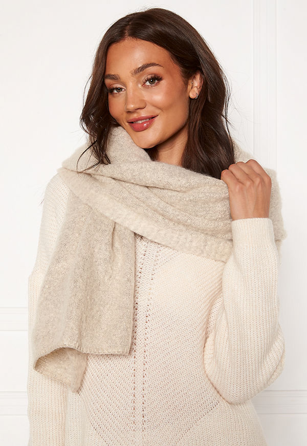 Only Lima Knit Long Scarf Ecru
