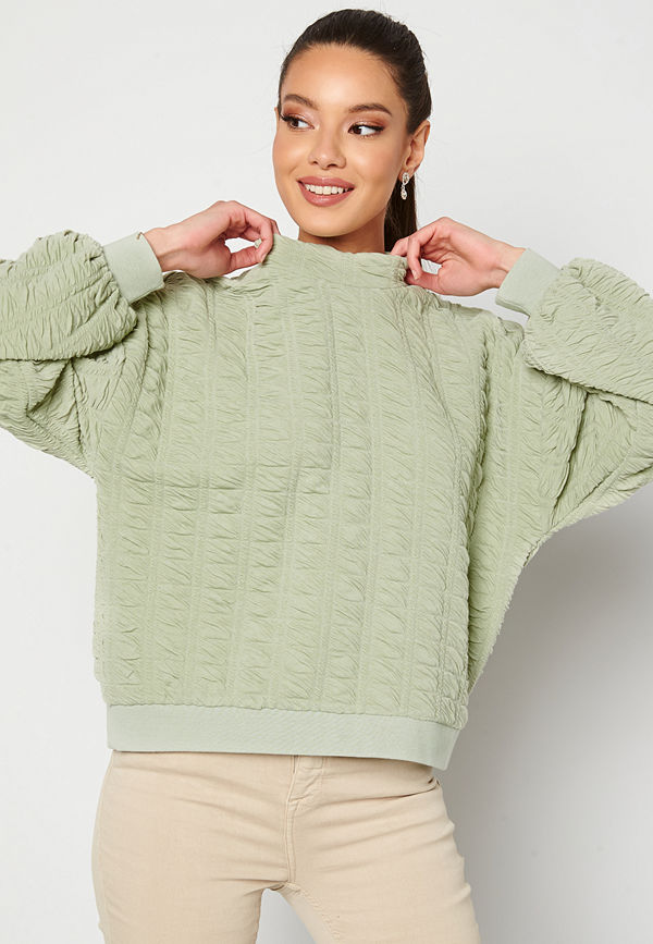 Pieces Retti Sweat Top Desert Sage
