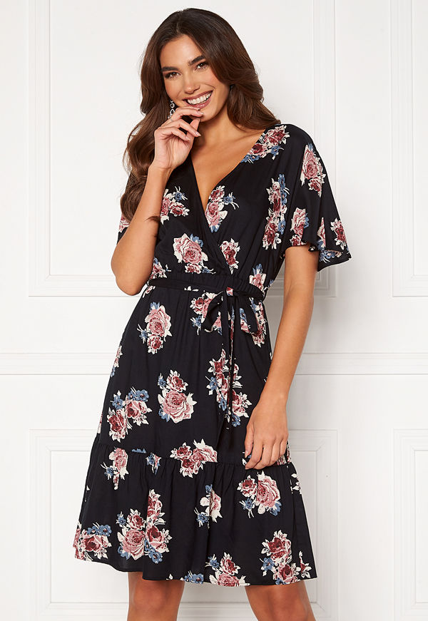 Happy Holly Olivia dress Black / Patterned