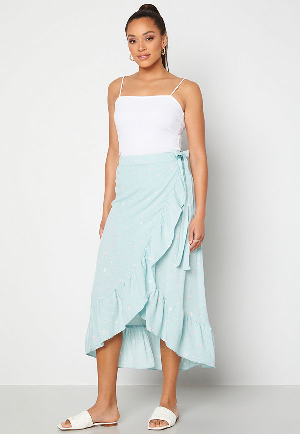 Y.a.s Yvonne HW Long Wrap Skirt Star White Yvonne Pr
