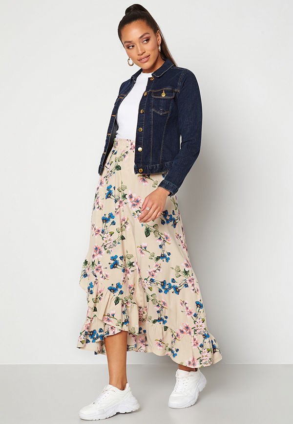 Object Paree Maxi Skirt Sandshell / Flower