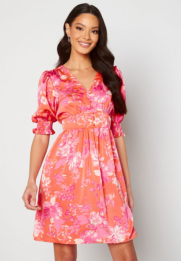 Vero Moda Julia S/S Shorts Dress Emberglow AOP Julia