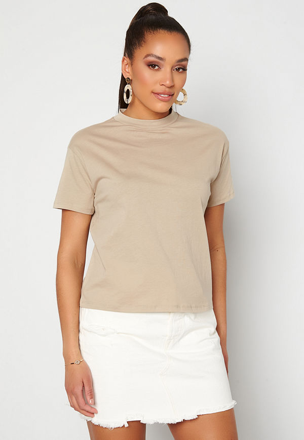 Trendyol Eco Cotton Relaxed T-Shirt Tas/Stone