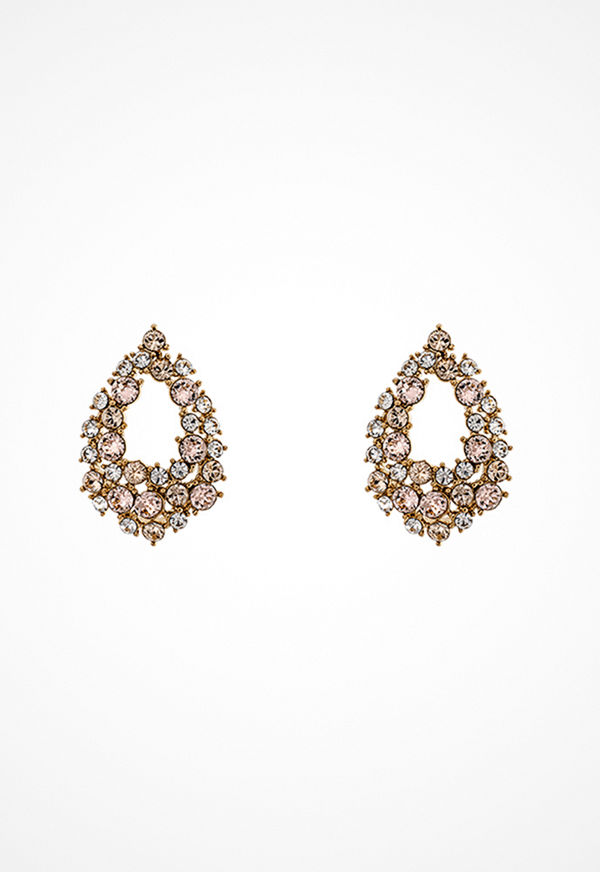 Lily and Rose örhängen Petite Earrings Silk/pink/gold