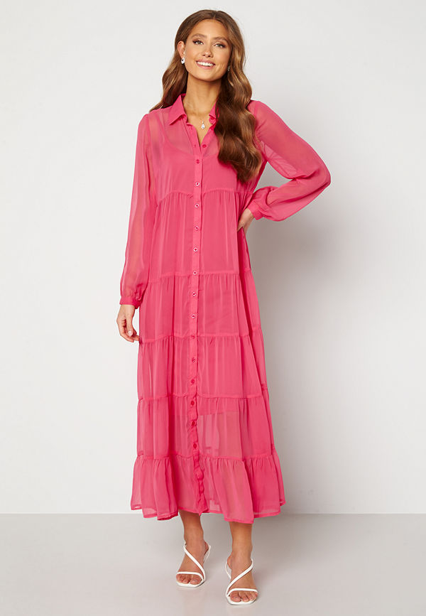 Happy Holly Elsie Maxi Dress Cerise