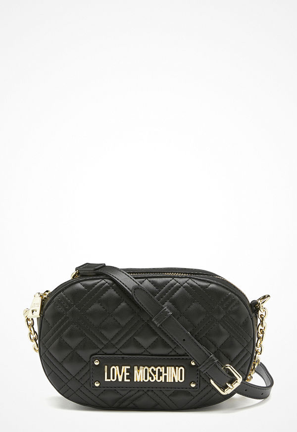 Love Moschino New Shiny Quilted Bag 000 Black