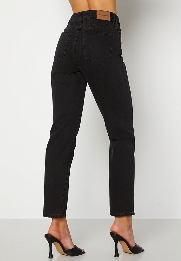 Happy Holly Natalie straight leg jeans Black denim